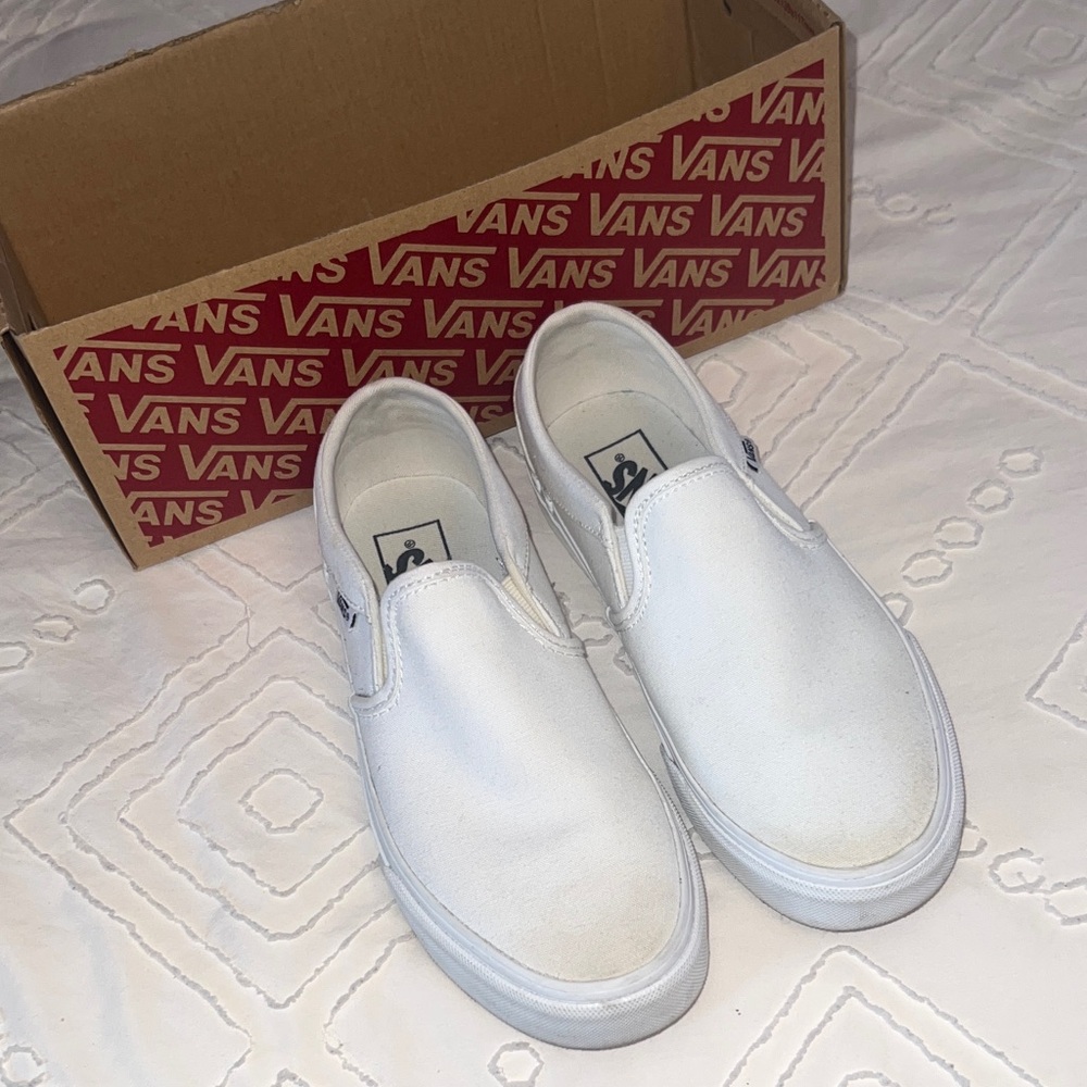 Vans Classic White Slip-On Shoes